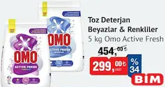 OMO TOZ DETERJAN 5 KG fiyat ve kampanya bilgisi
